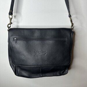 Vintage Baltusrol Golf Club Member Duffel Shoulder Bag Leather Logo EUC